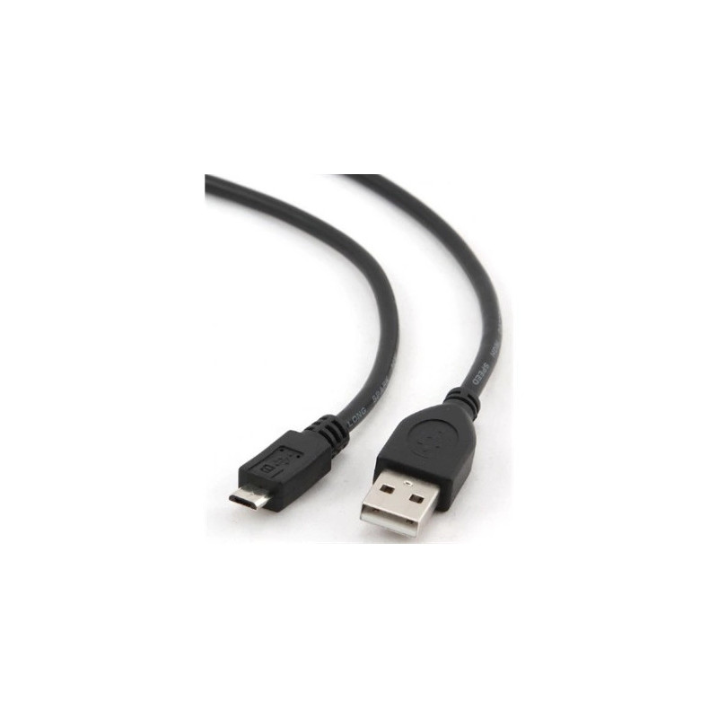 USB A - USB 2.0 micro töltő kábel 0.5m fekete
