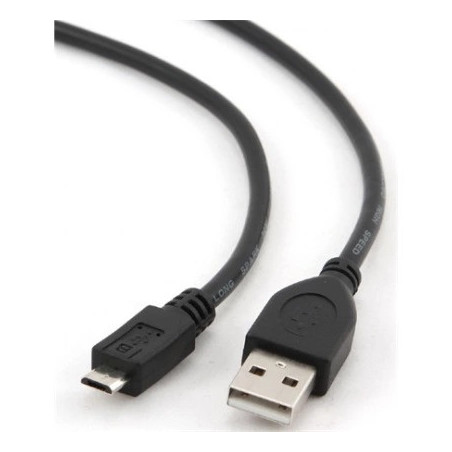 USB A - USB 2.0 micro töltő kábel 0.5m fekete