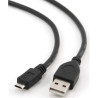 USB A - USB 2.0 micro töltő kábel 0.5m fekete