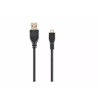USB A - USB 2.0 micro töltő kábel 0.5m fekete