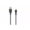 USB A - USB 2.0 micro töltő kábel 0.5m fekete