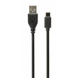 USB A - Type C töltő kábel 0.5m fekete
