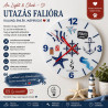 000. Tenger kézzel készített epoxy falióra