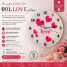 001. LOVE kézzel készített epoxy falióra