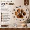 002. Mancs fa-epoxy falióra – Au Light & Clock