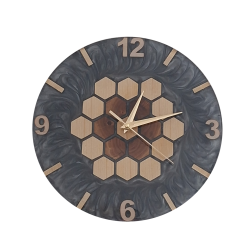 003. HEXA fa-epoxy falióra – Au Light & Clock