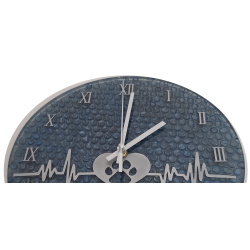 008. Buborékos Mancs epoxy falióra – Au Light & Clock