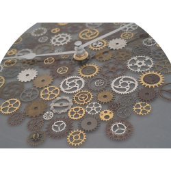 009. Steampunk fogaskerekes falióra – Au Light & Clock