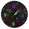 010. Gombvirág világító epoxy falióra – Au Light & Clock