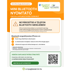 X6h Bluetooth nyomtató NAV ePénztárgép eNyugta apphoz