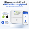 X6h-mini Bluetooth hőnyomtató NAV ePénztárgép alkalmazáshoz