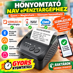 Mobil nyomtató – könnyű, gyors számlanyomtatás 57,5 mm papírszélességg