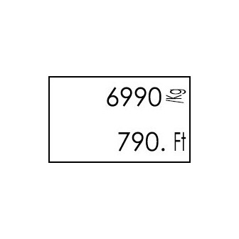 Motex MX-2316 NEW árazógép – kétsoros, Made in Korea