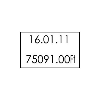 Motex MX-2616 NEW árazógép – kétsoros, 26×16 mm címkéhez