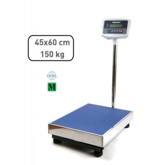 Demandy TCS-B 150/300 kg hitelesített raktári mérleg 45x60cm